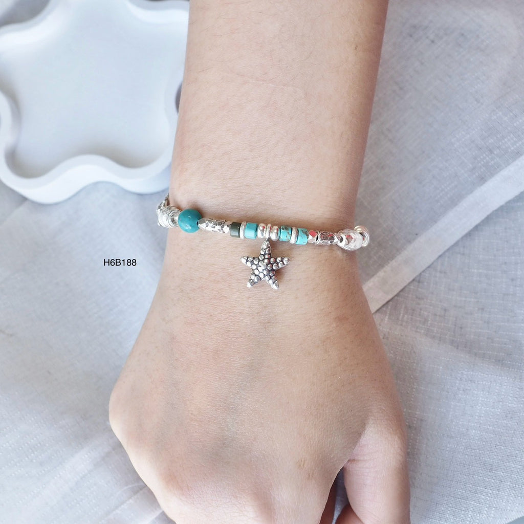 Luxury is handmade. Treat yourself to this silver bracelet.