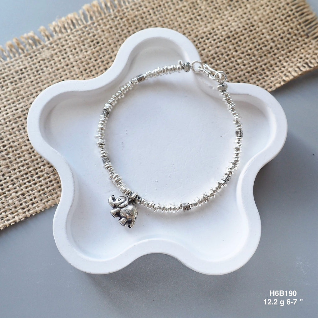 Exquisite Thai craftsmanship meets 98% pure silver in this bracelet.