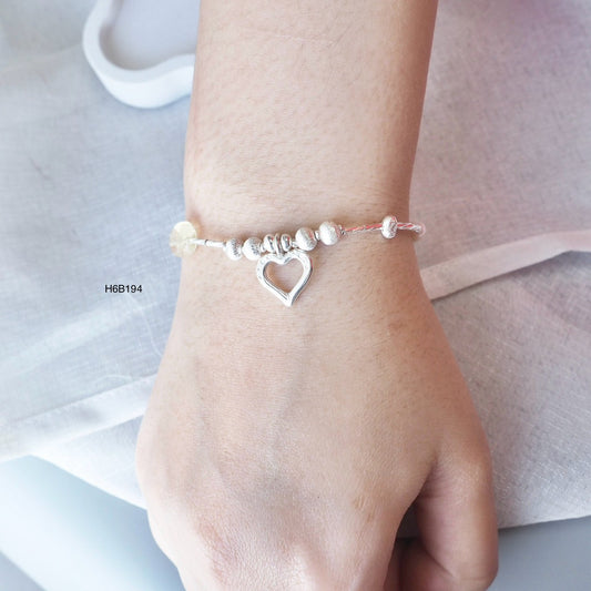 Premium 98% silver, hand-detailed for the perfect bracelet.