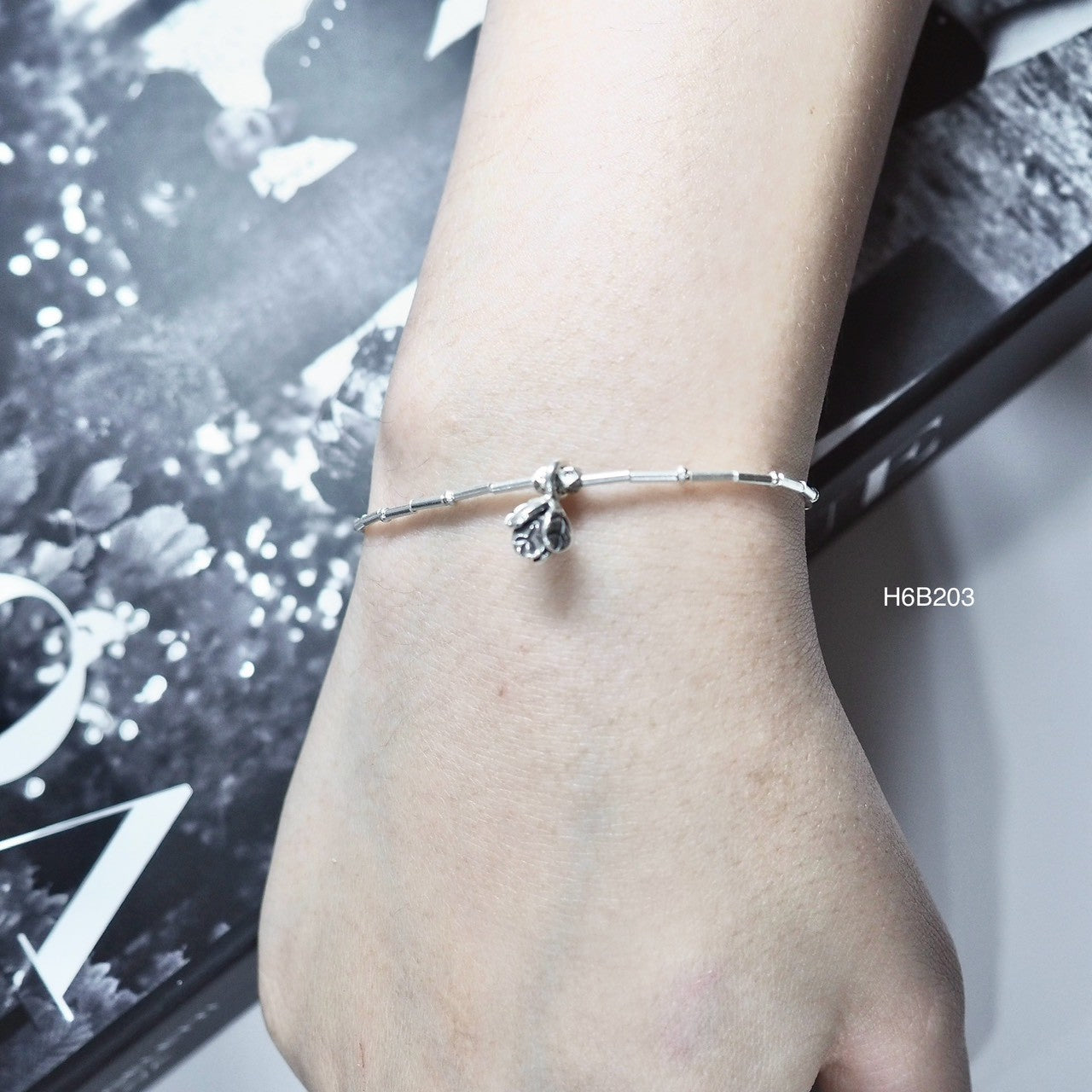 Keep it classic with a handmade Thai silver bracelet.