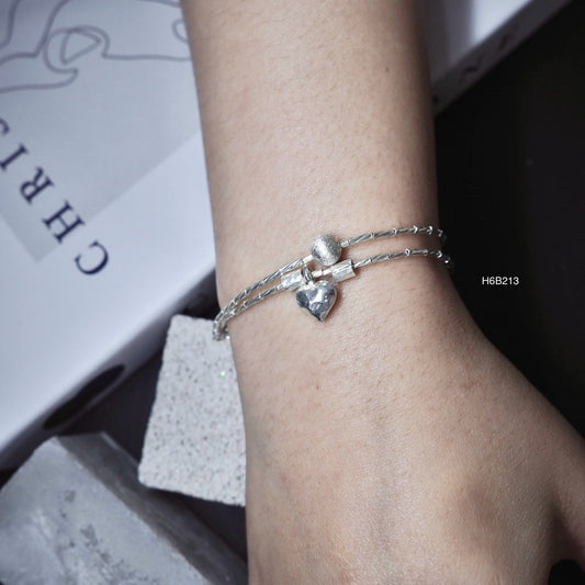 Add a touch of Thailand to your cart with this silver bracelet.