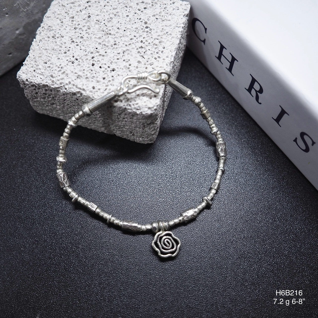 Your jewelry box is missing this handmade Thai silver bracelet.