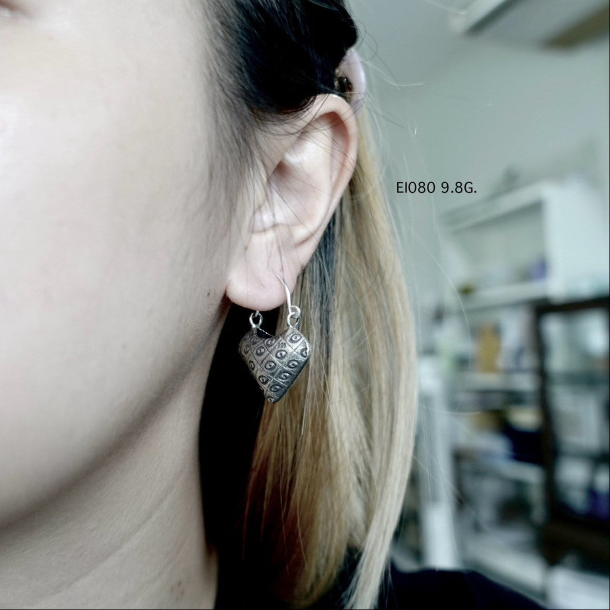 True silver. True beauty. Silver earrings. Heart earrings.