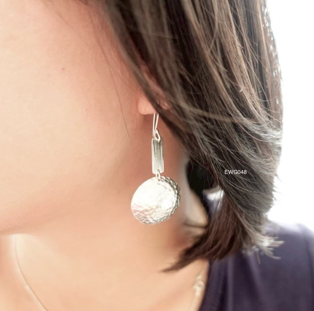 Unique 98-99% pure silver earrings. handmade silver jewelry Thailand