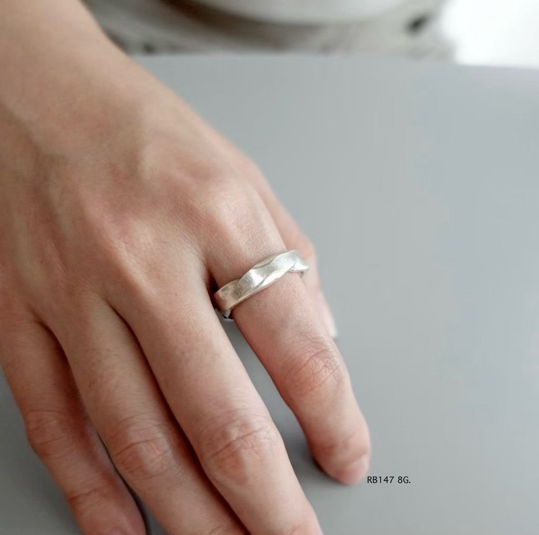 Timeless elegance, handcrafted in pure silver ring.