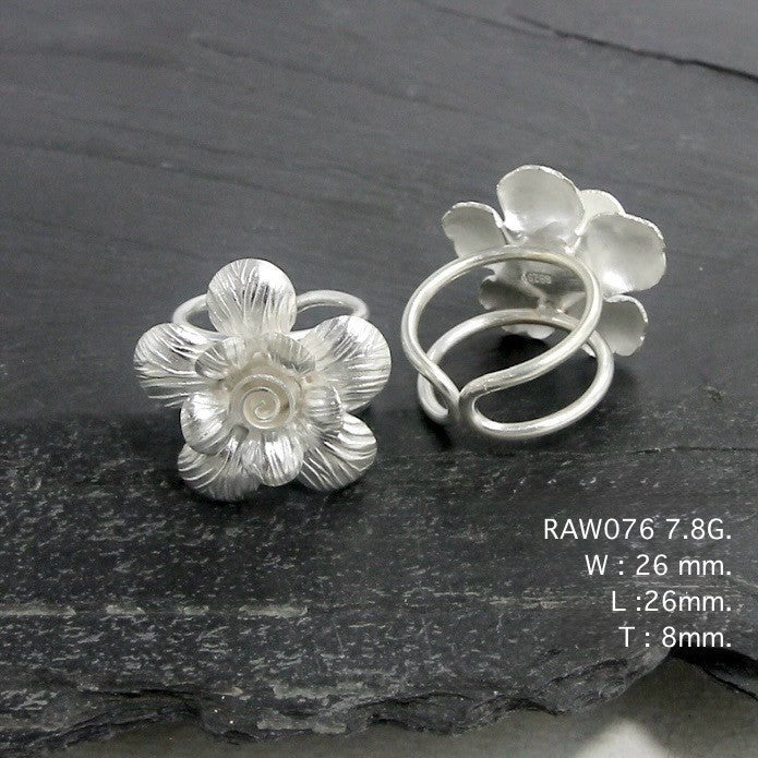 Crafted with care, a beautiful silver ring.