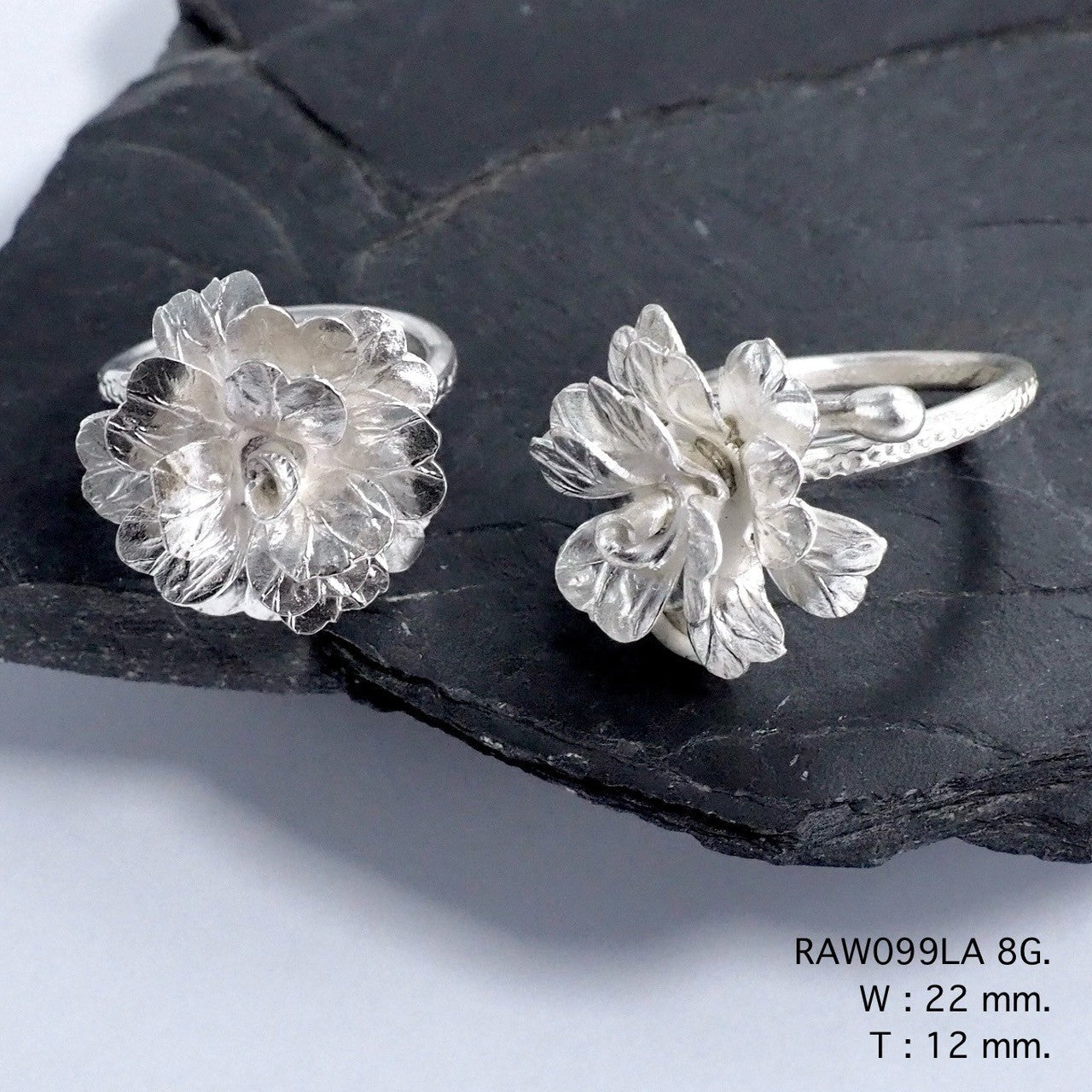 Handcrafted joy in a silver ring.