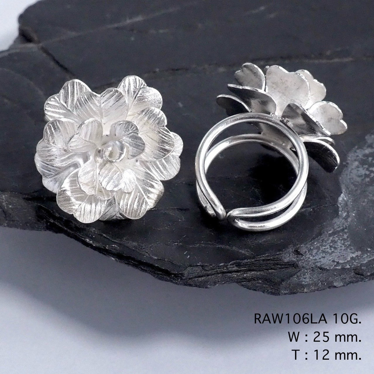 A unique, artisan silver ring.