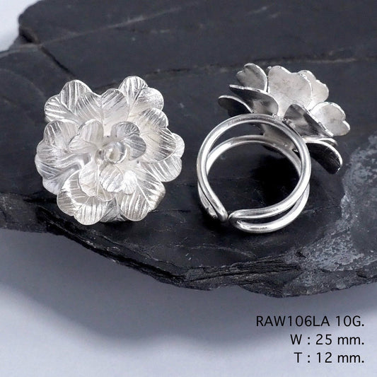 A unique, artisan silver ring.