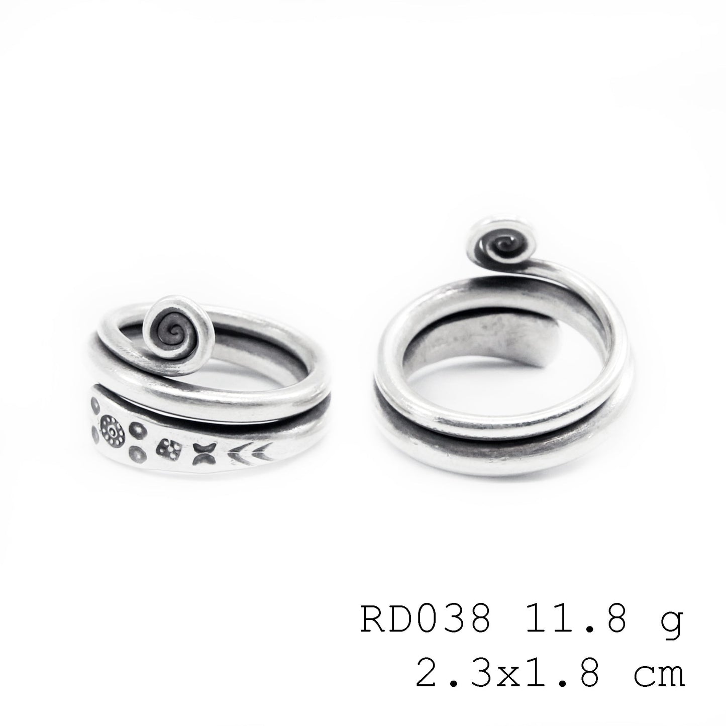 A mythological twist. Bold silver ring.