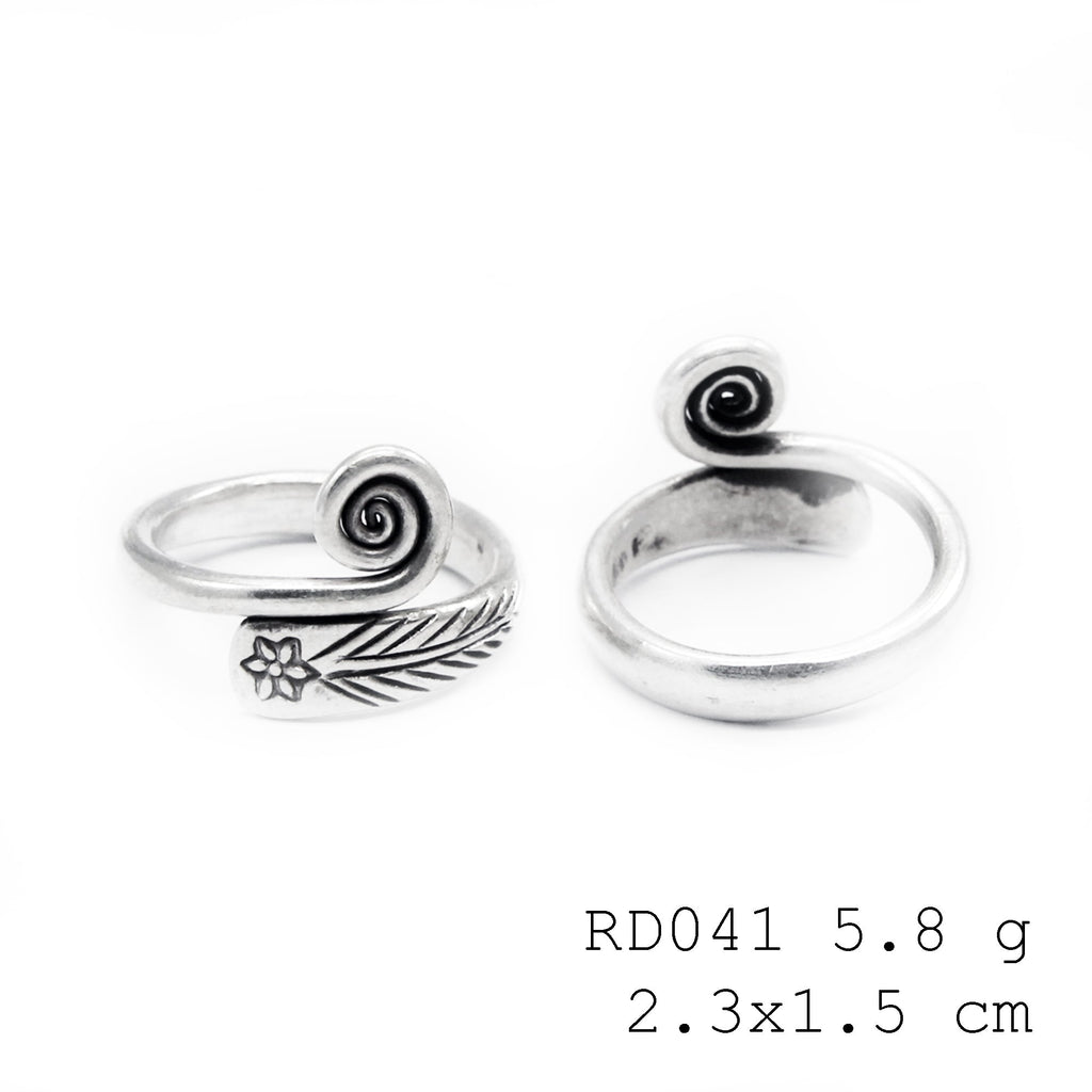 Wear the contrast. Handmade silver ring.