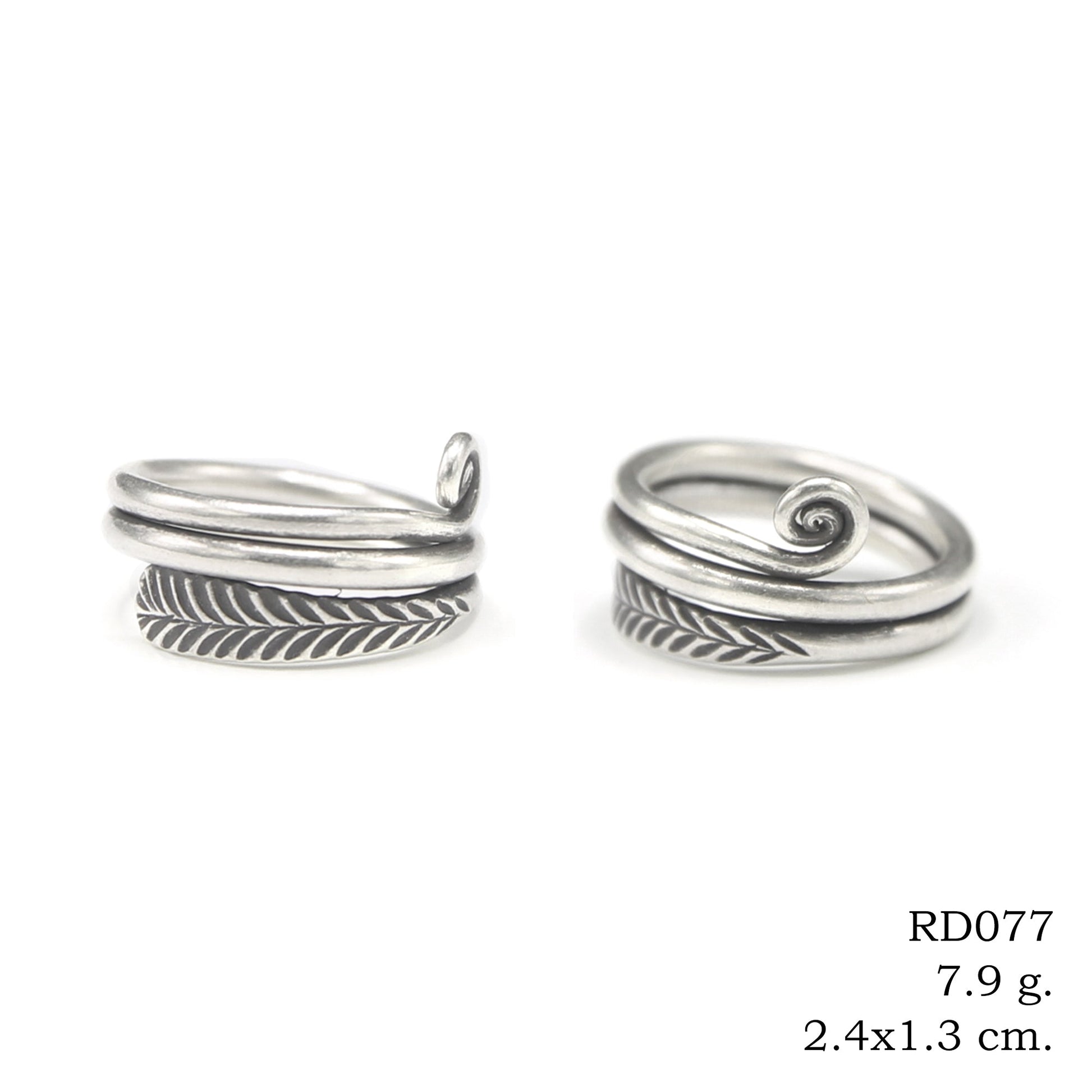 Handmade duality. The SNAIL SNAKE silver ring.
