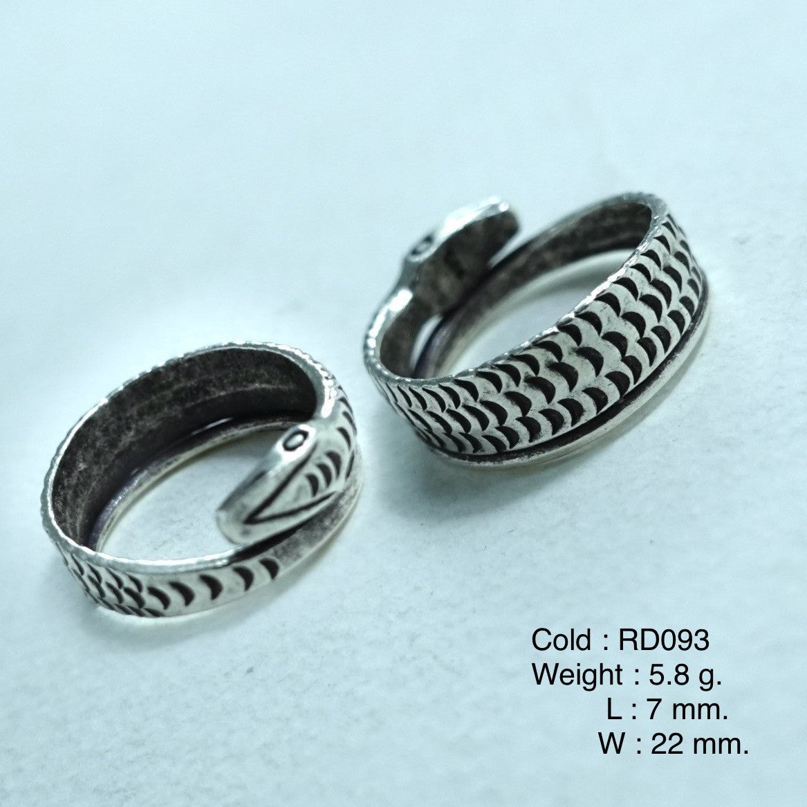 Nature's paradox. Handmade SNAIL SNAKE silver ring.