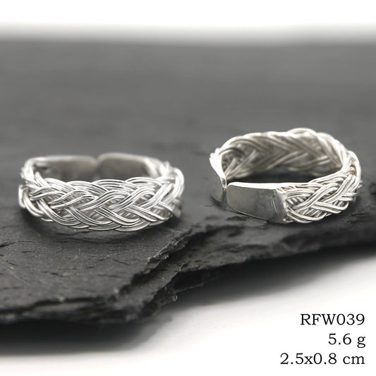 Crafted with purpose, imbued with spirit. The one-of-a-kind White Knight silver ring.