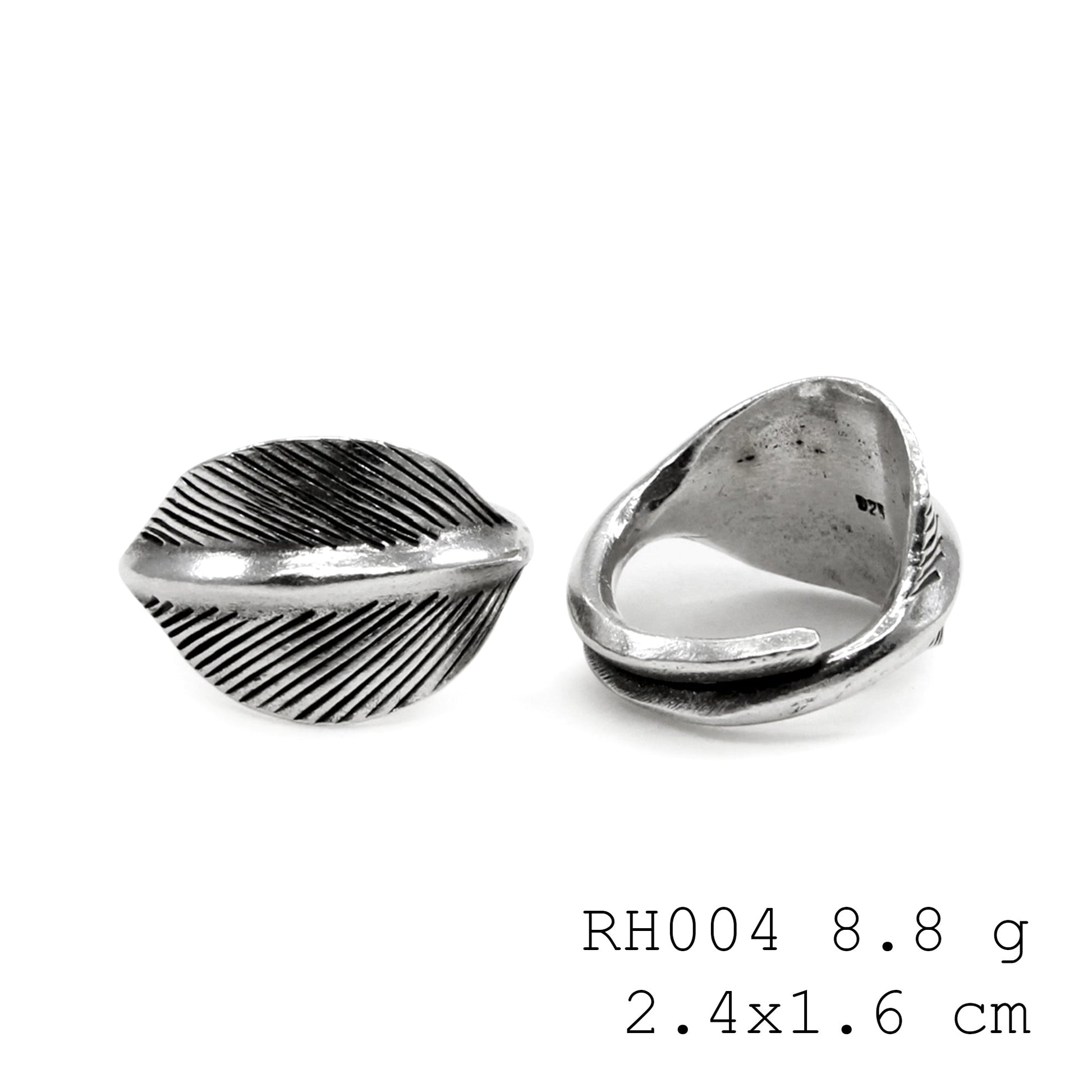 Leaf collector's dream silver ring.