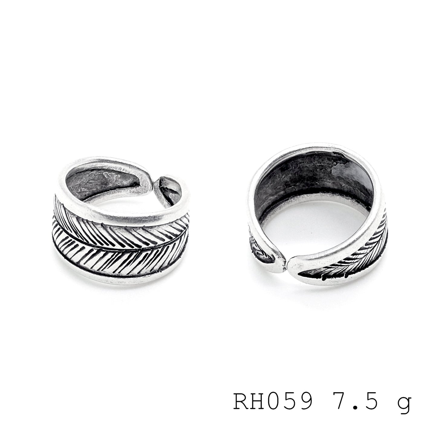 Embrace the outdoors. Organic silver ring.