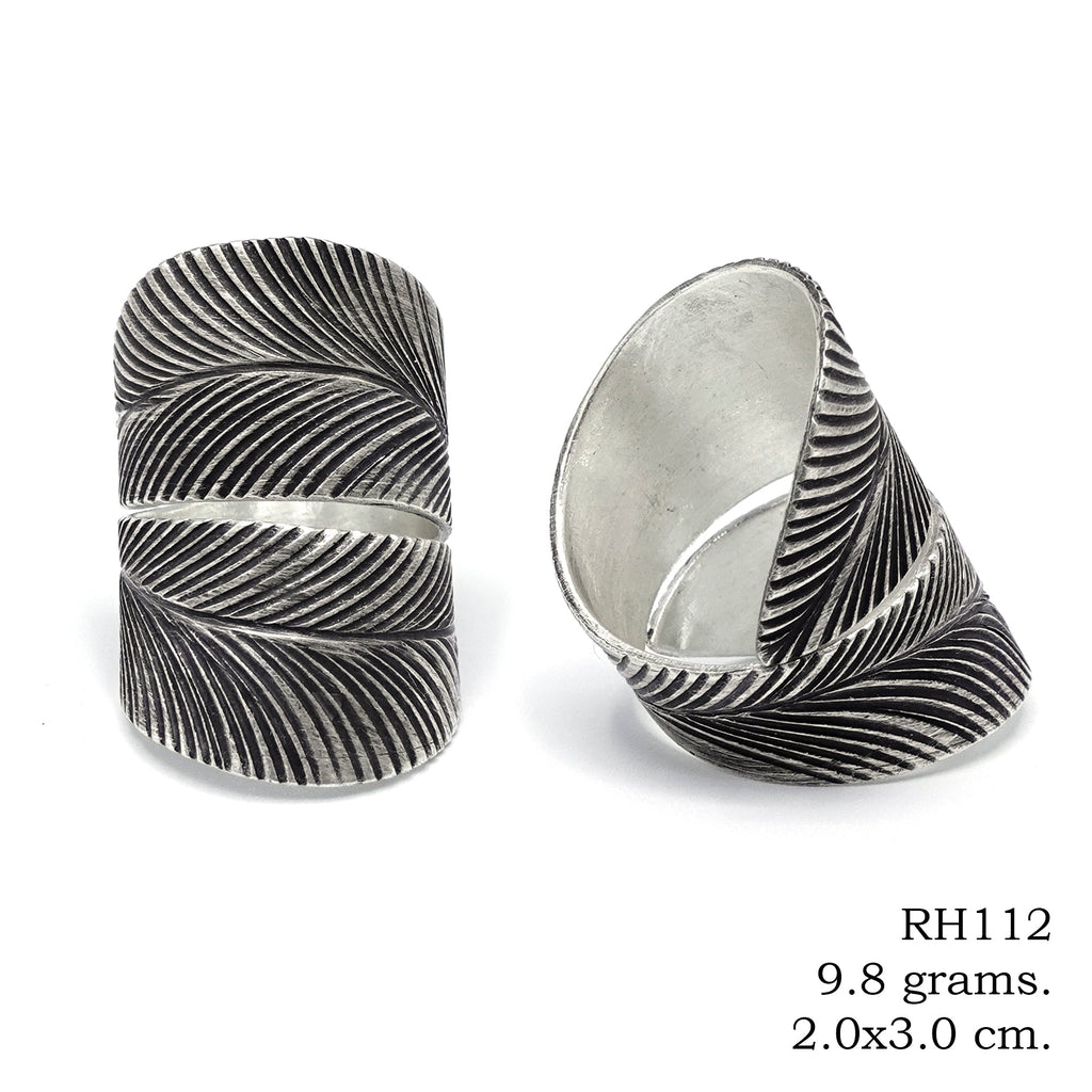 Find your inner peace with this silver ring.