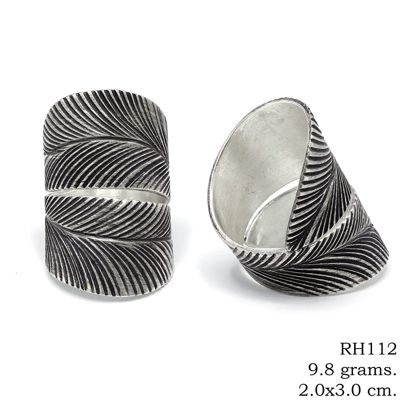 Find your inner peace with this silver ring.