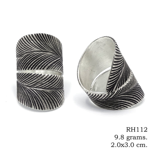 Find your inner peace with this silver ring.