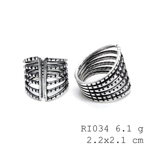From my hands to yours. This unique silver ring.