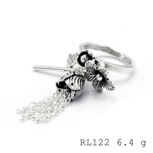 Made to last, this handmade silver ring.