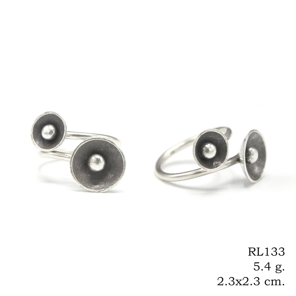 The artisan silver ring.