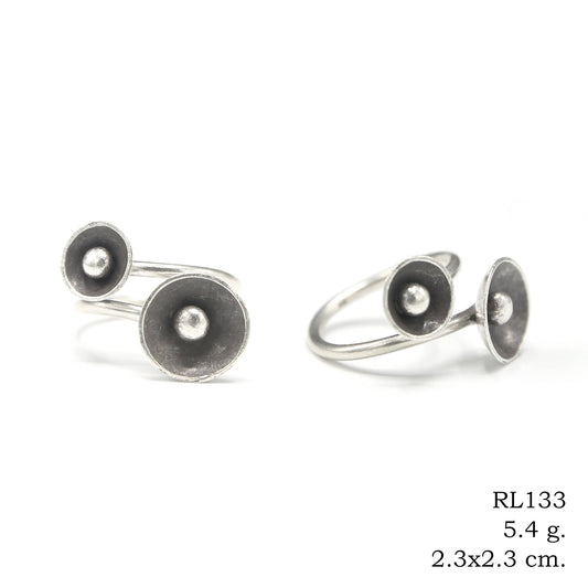 The artisan silver ring.
