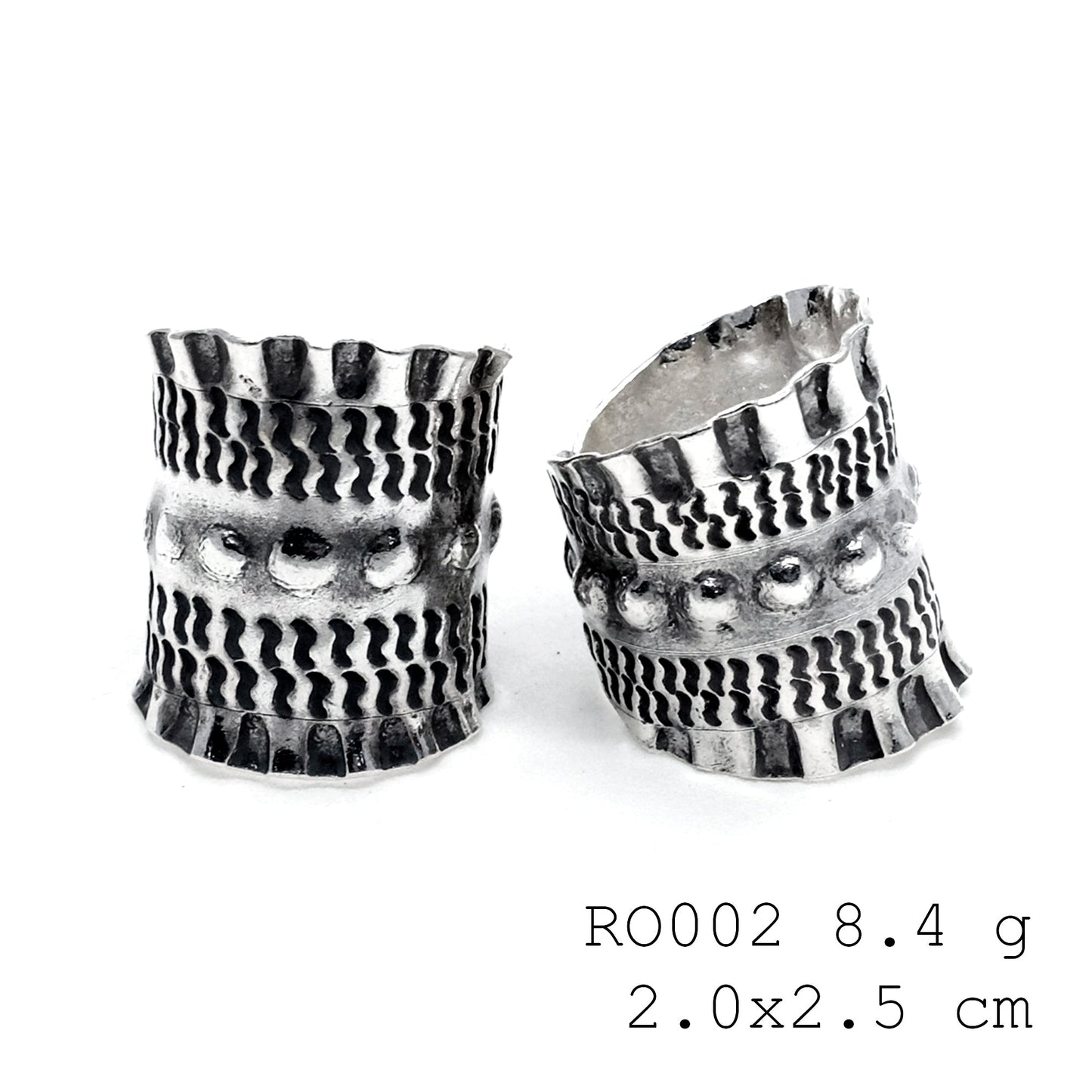 Pure silver for a pure heart silver ring.