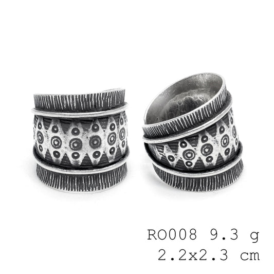 Silver dreams in a handmade silver ring.