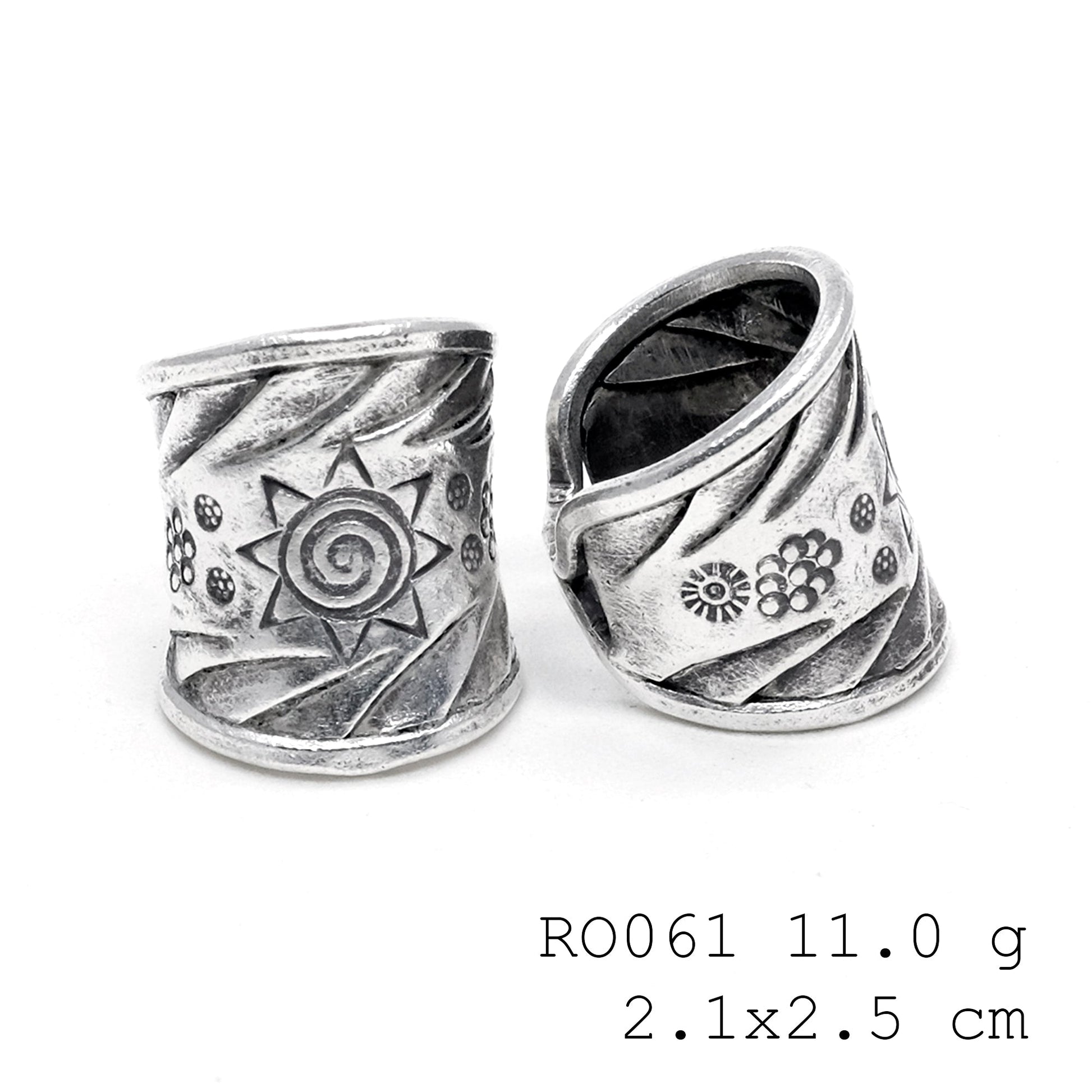 Just you and your hand-carved silver ring.