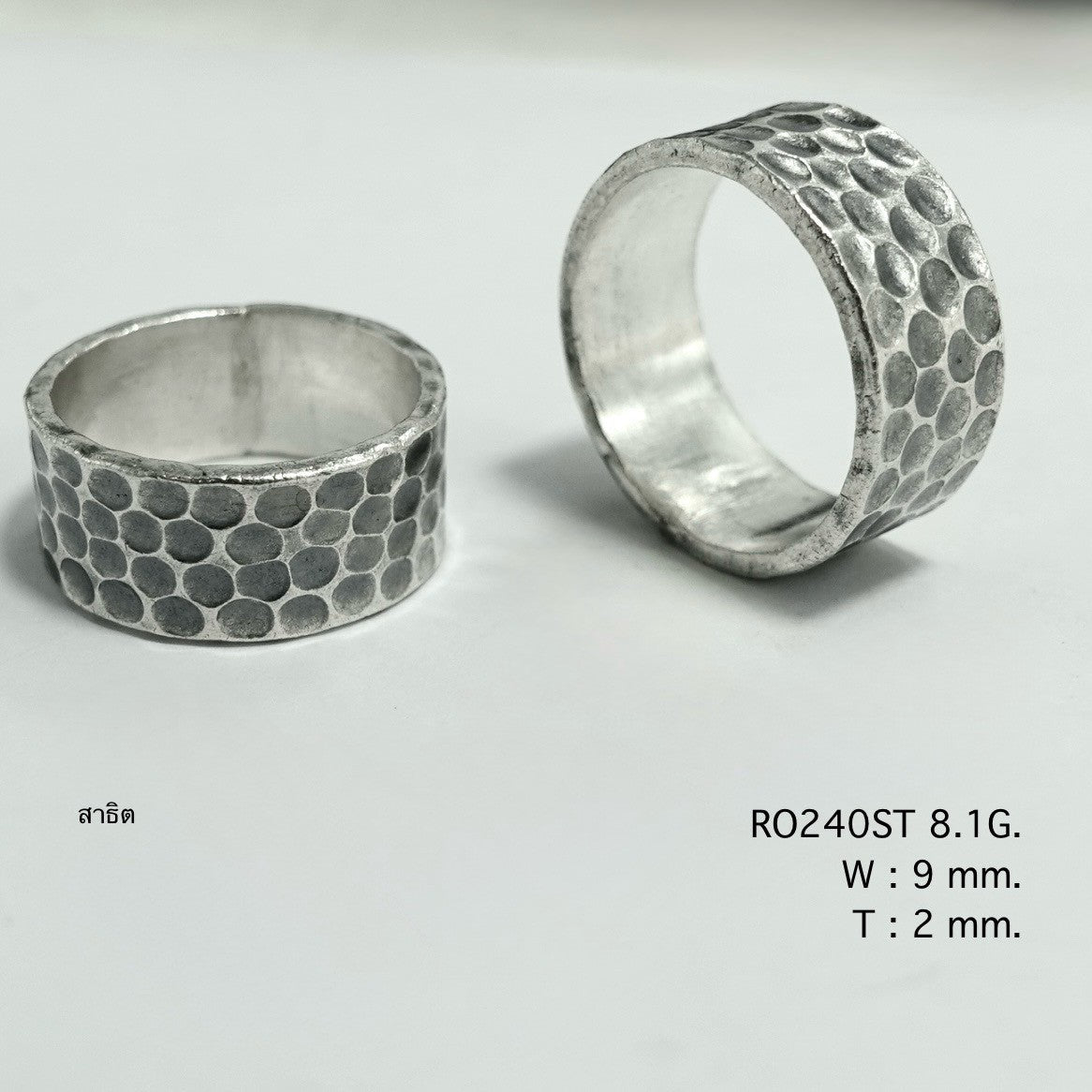 Handmade beauty, pure silver ring.