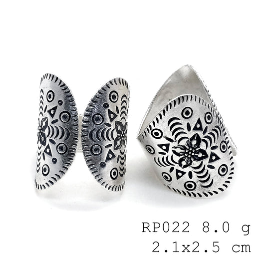 Raw elegance. 98% pure silver in a handmade silver ring.