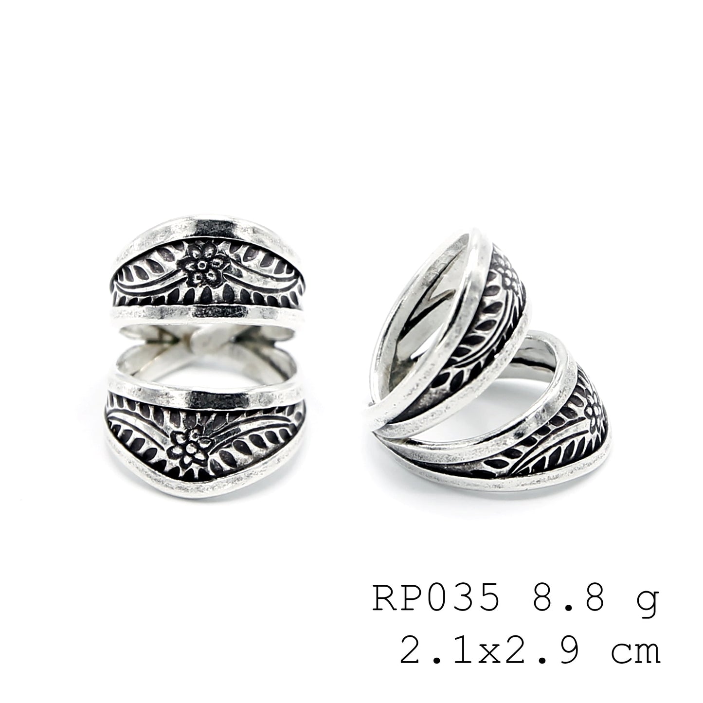 Artisan quality. Hand-forged 98% pure silver ring.