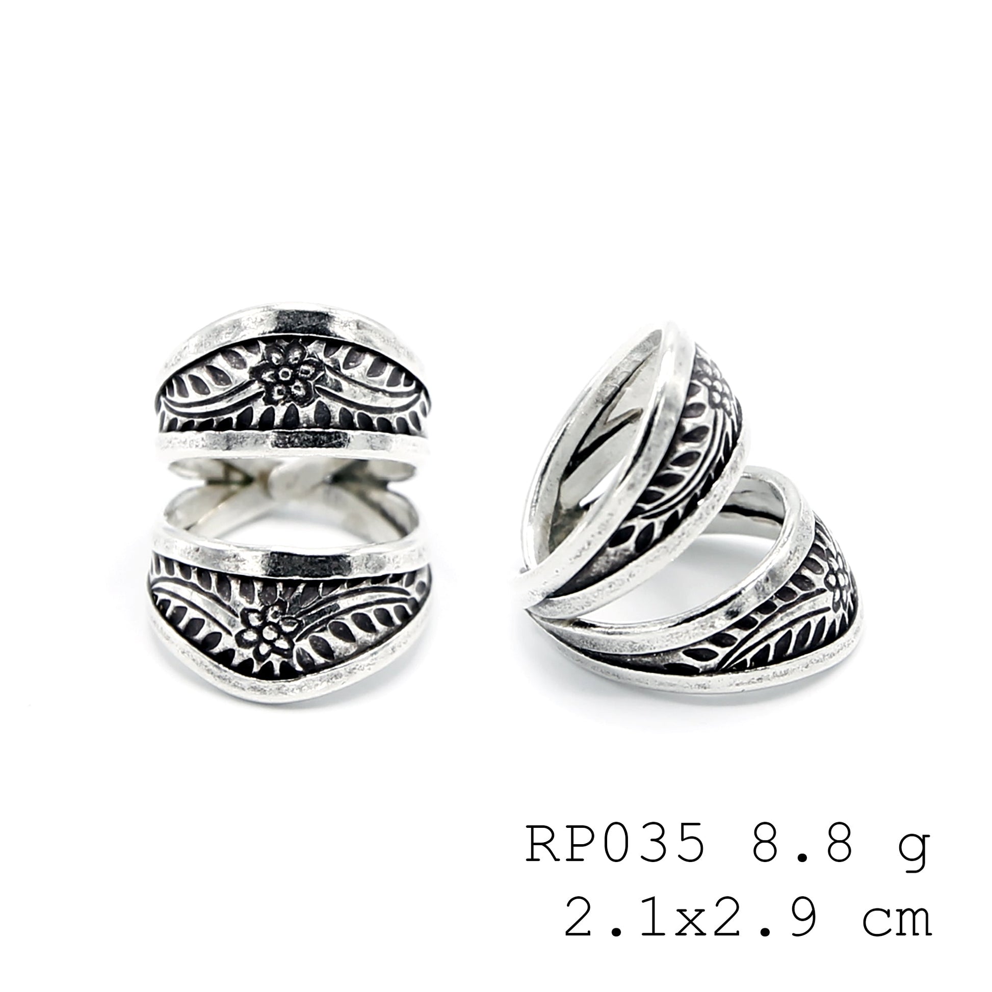 Artisan quality. Hand-forged 98% pure silver ring.