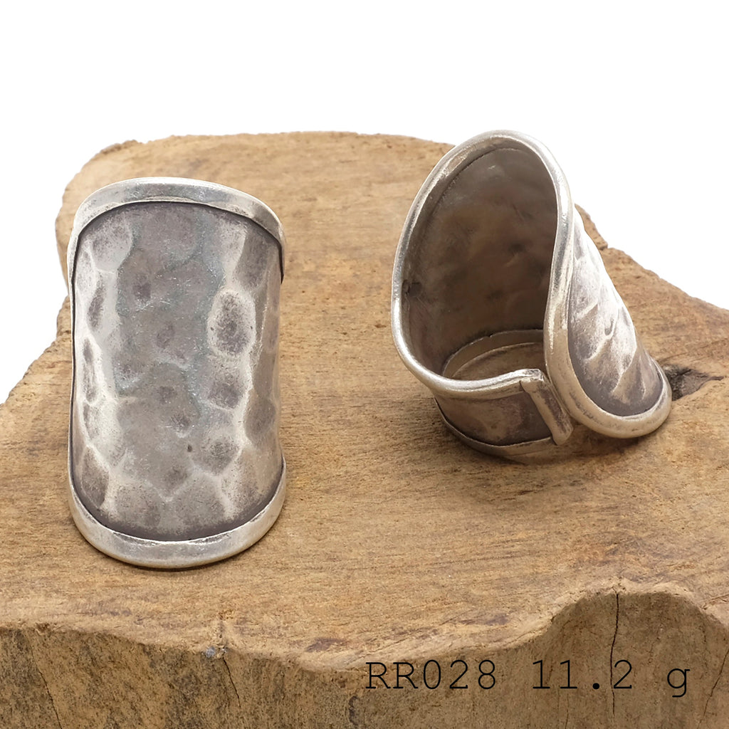 Hand-finished. A 98% pure fine silver ring.