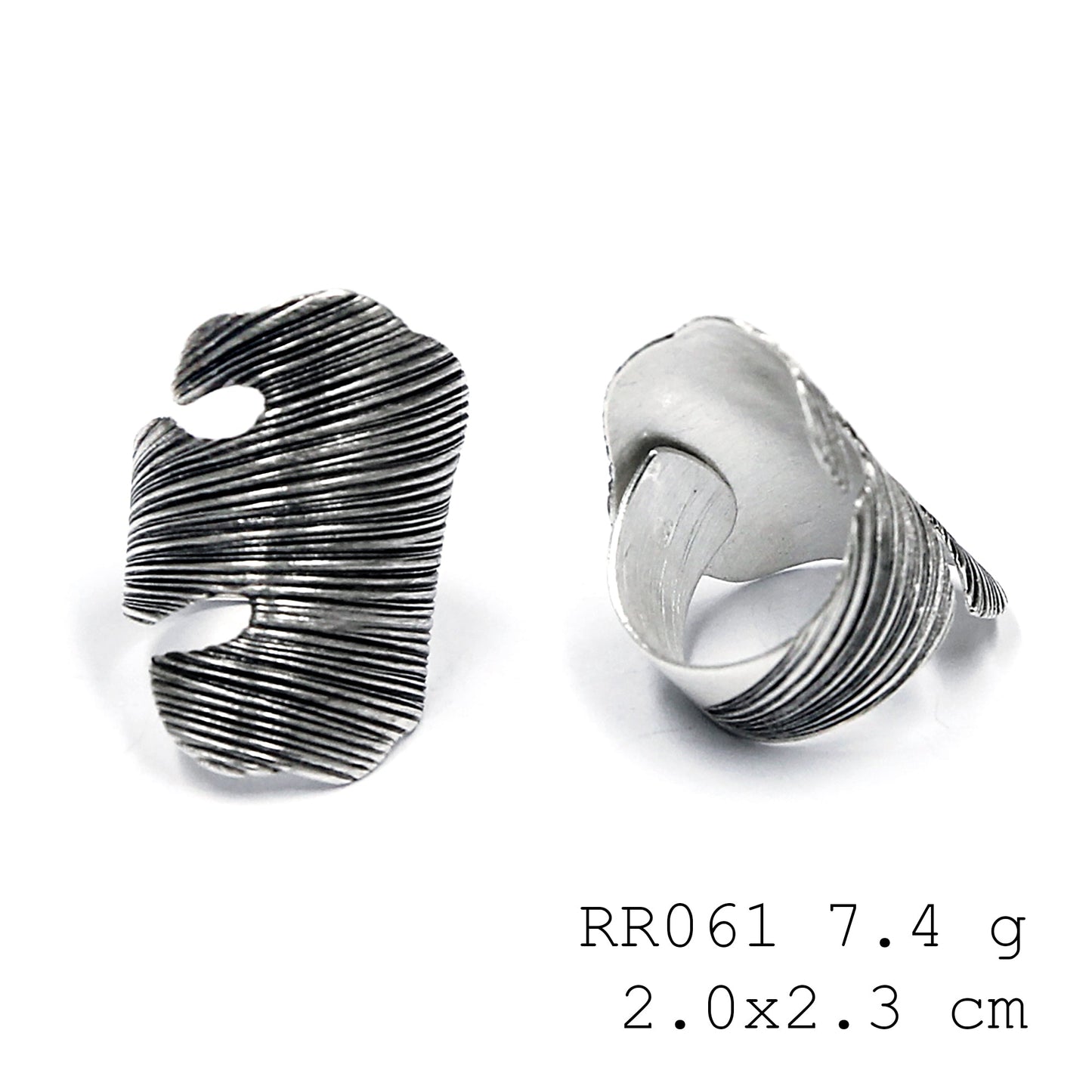 Crafted for you. A high-purity silver ring.