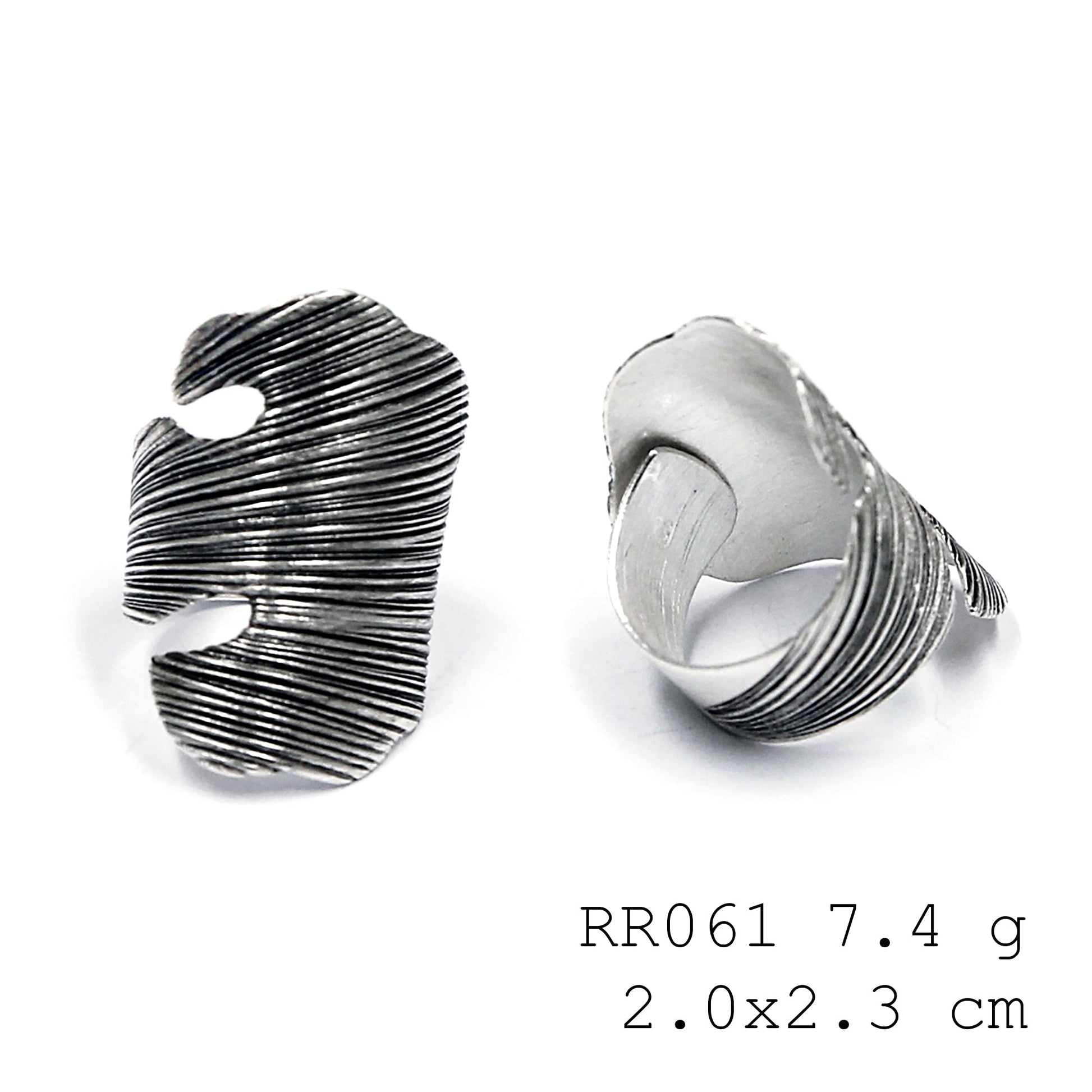 Crafted for you. A high-purity silver ring.