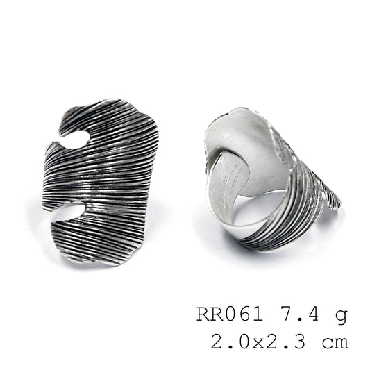 Crafted for you. A high-purity silver ring.