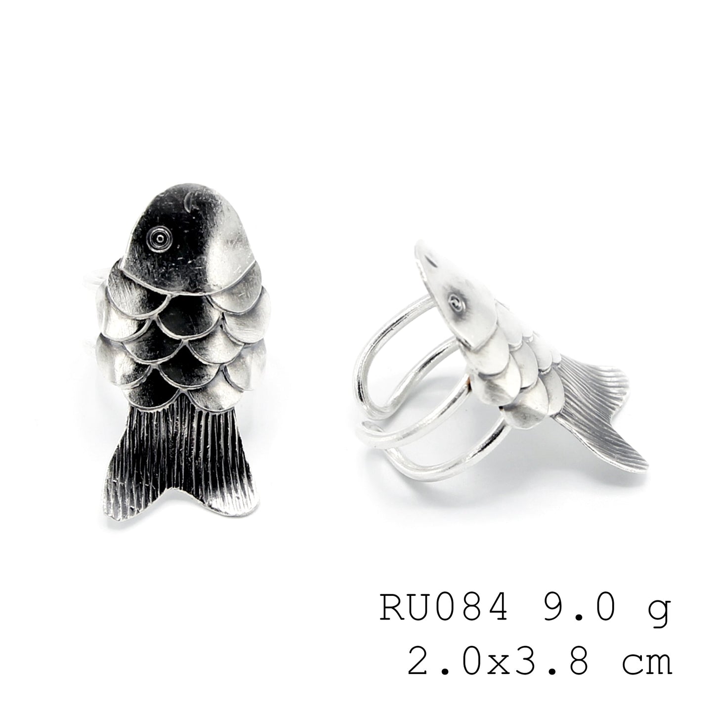 Artisan animals. A 98% pure silver ring.