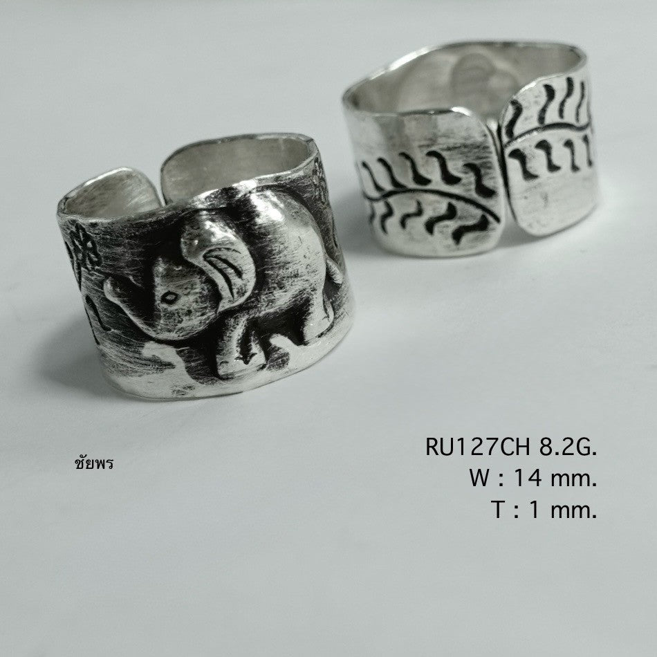 Wildly pure. A 98% handmade silver ring.