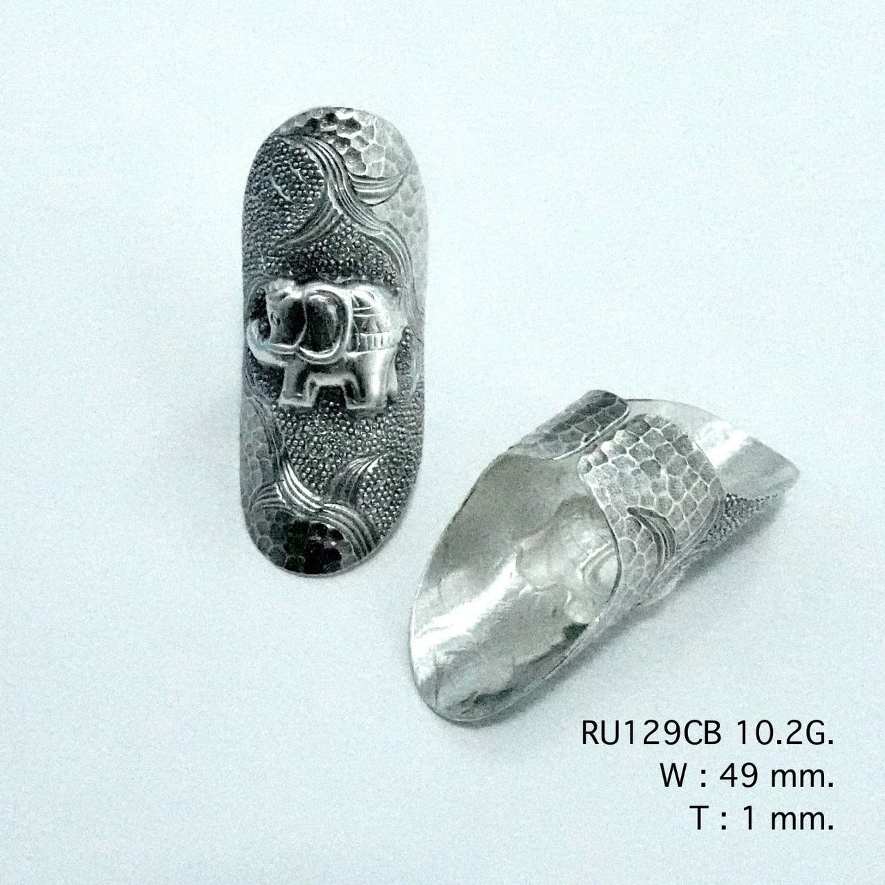 Hand-forged soul. An animal silver ring.