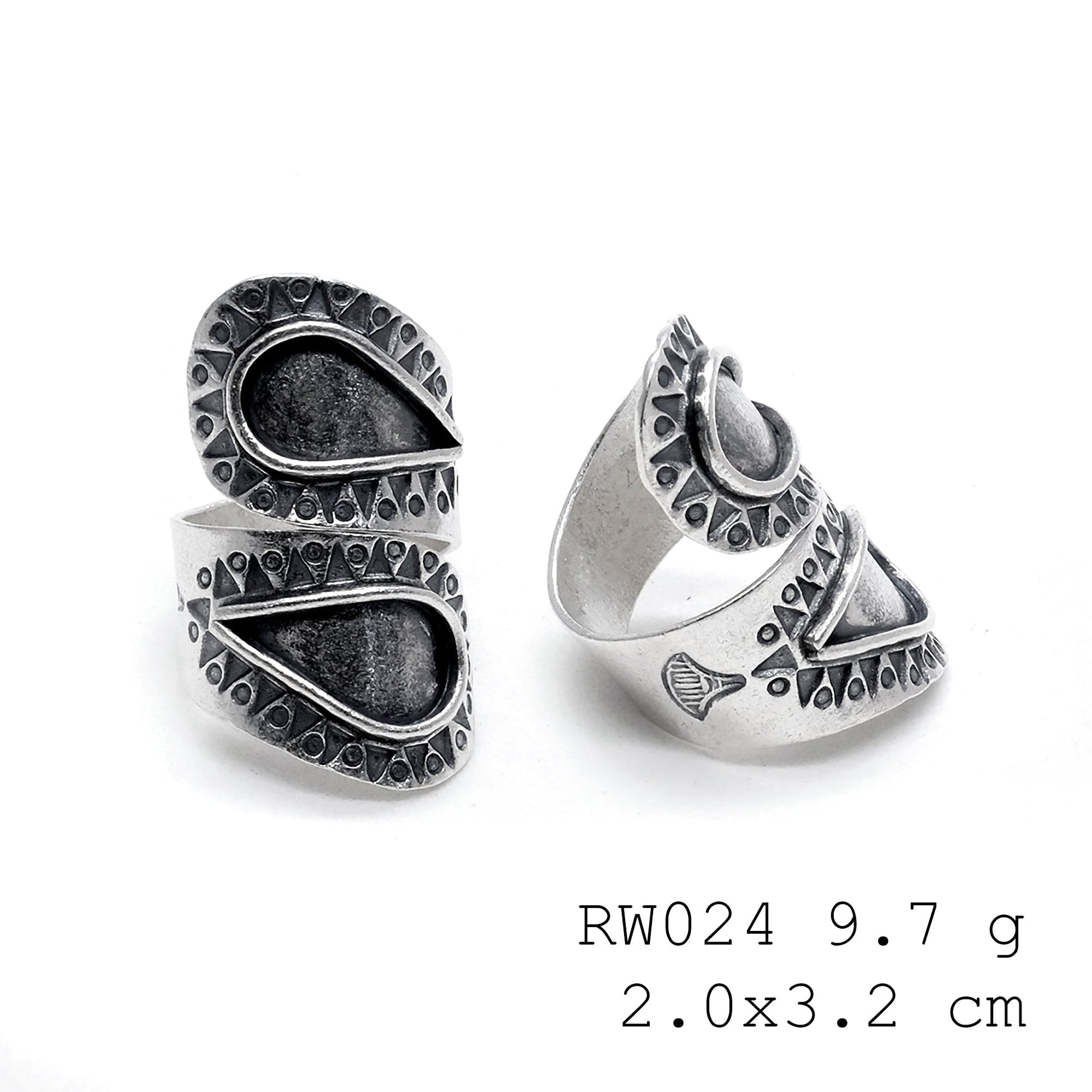 Bold faith. A 98% pure silver ring.