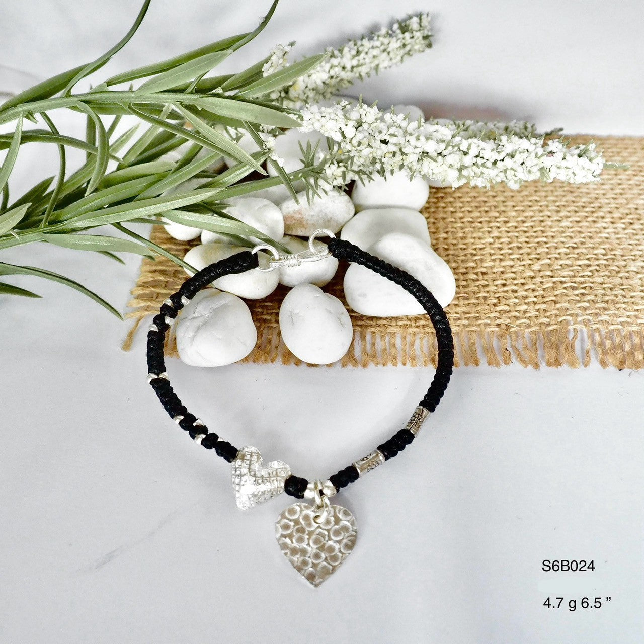 This pure silver bracelet is pure class.