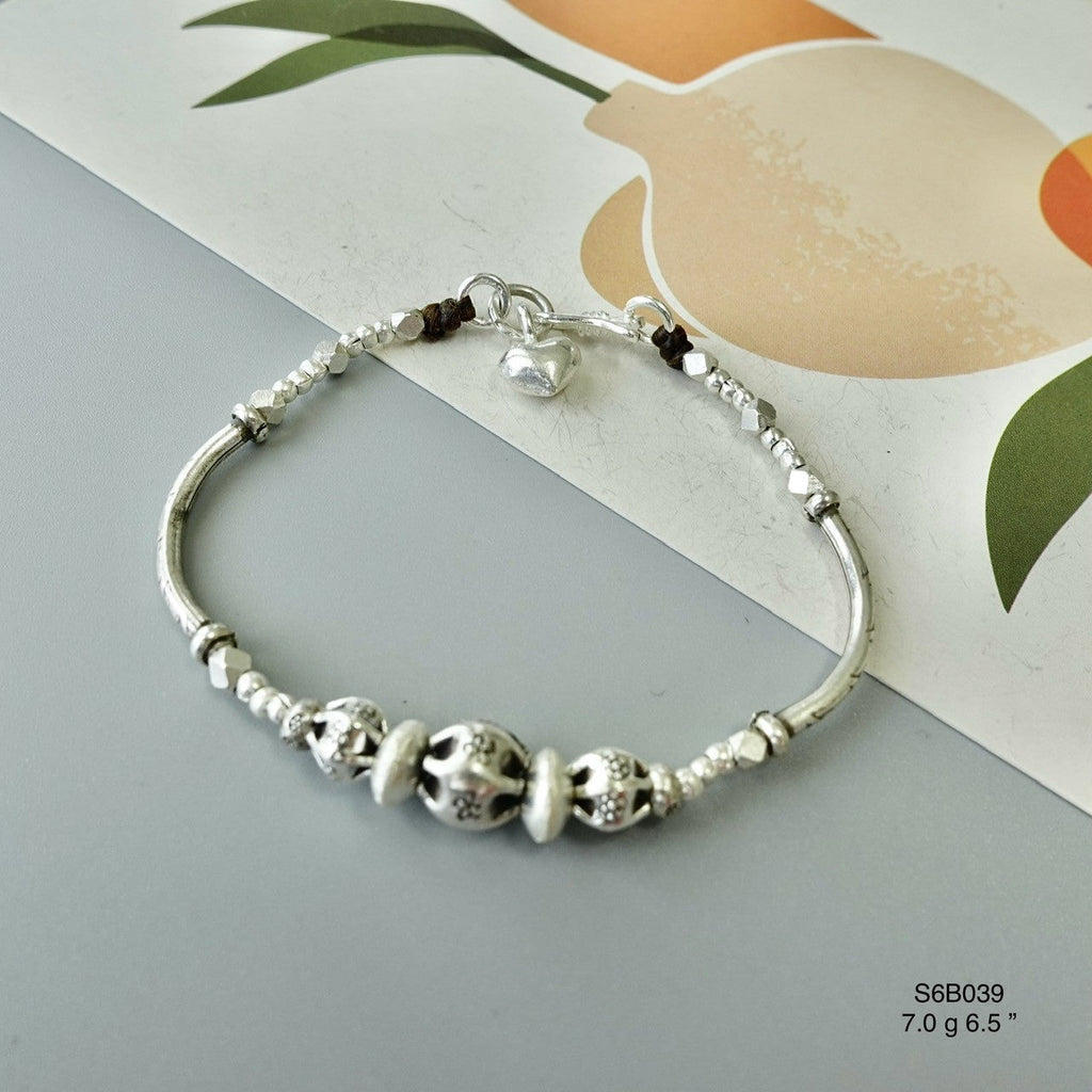 Stack it up! The perfect silver bracelet base.