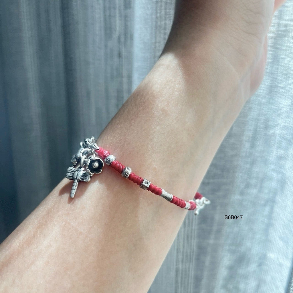 Affordable luxury: this silver bracelet.