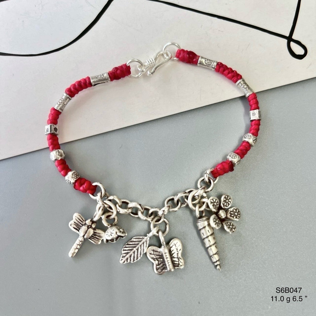 Affordable luxury: this silver bracelet.