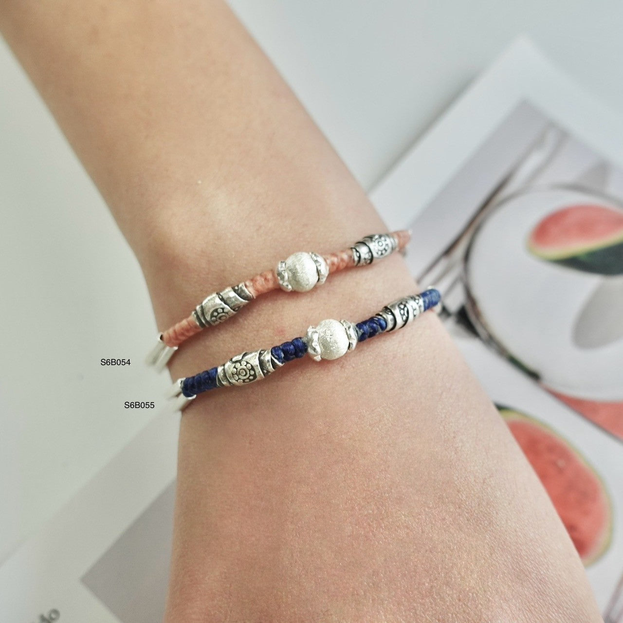 Get the look with this stylish silver bracelet.