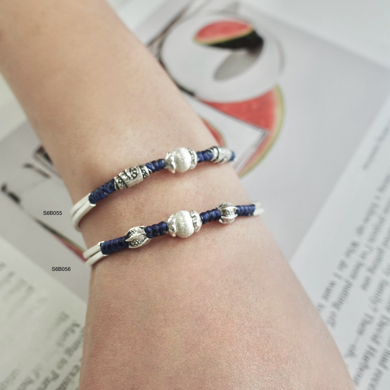 Classic silver, modern bracelet style.