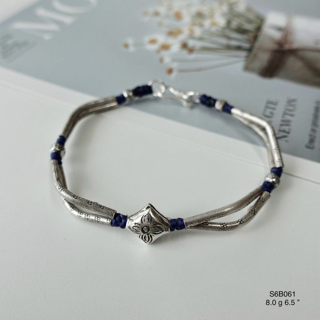 Layer or wear solo. Versatile silver bracelet.