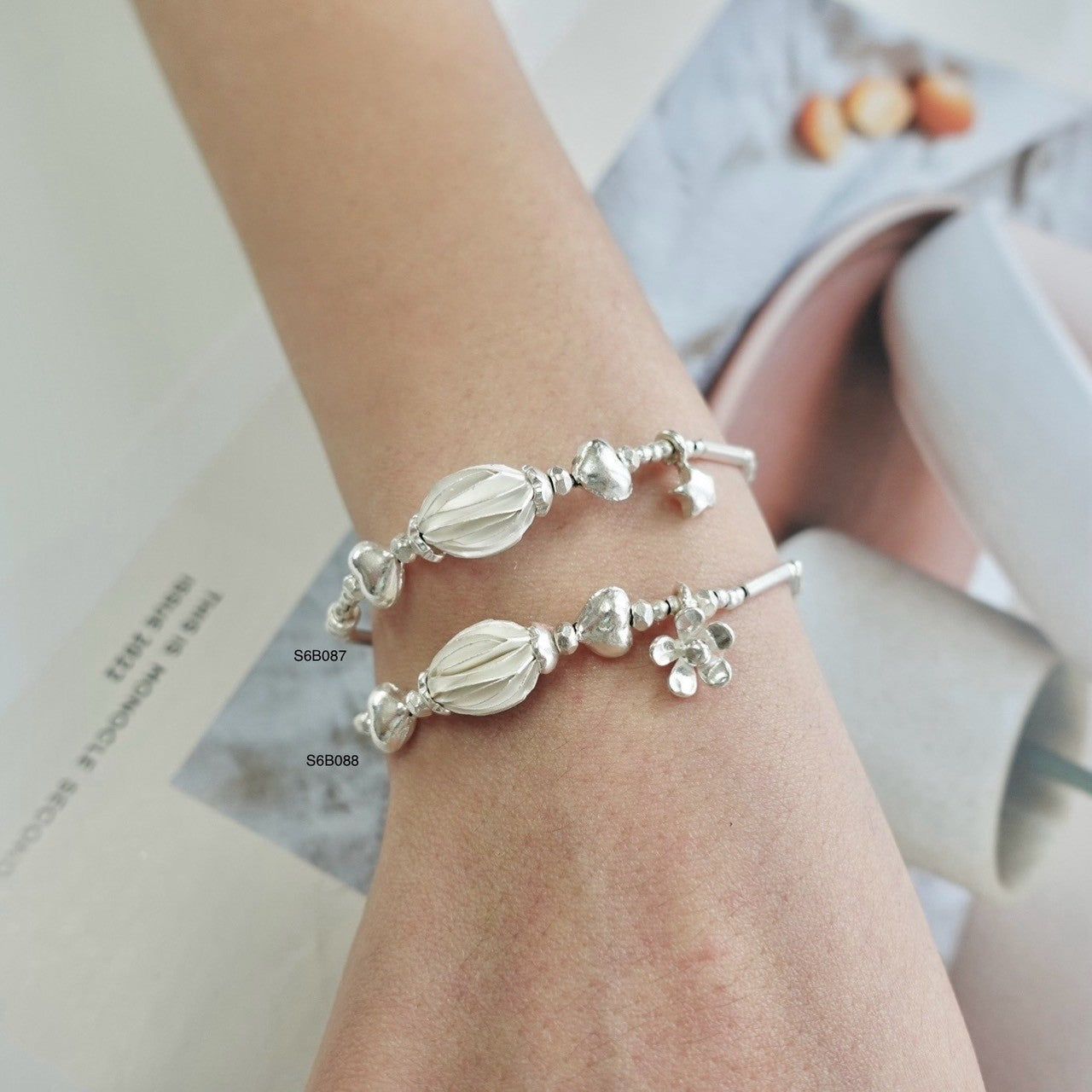 Bringing joy to your wrist with this bracelet.